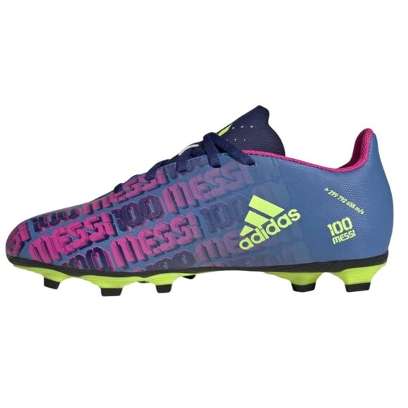 adidas X Speedflow Messi.4 Flexible Ground Cleats Soccer Blue Pink Yello 5.5 NWT - Picture 6 of 11